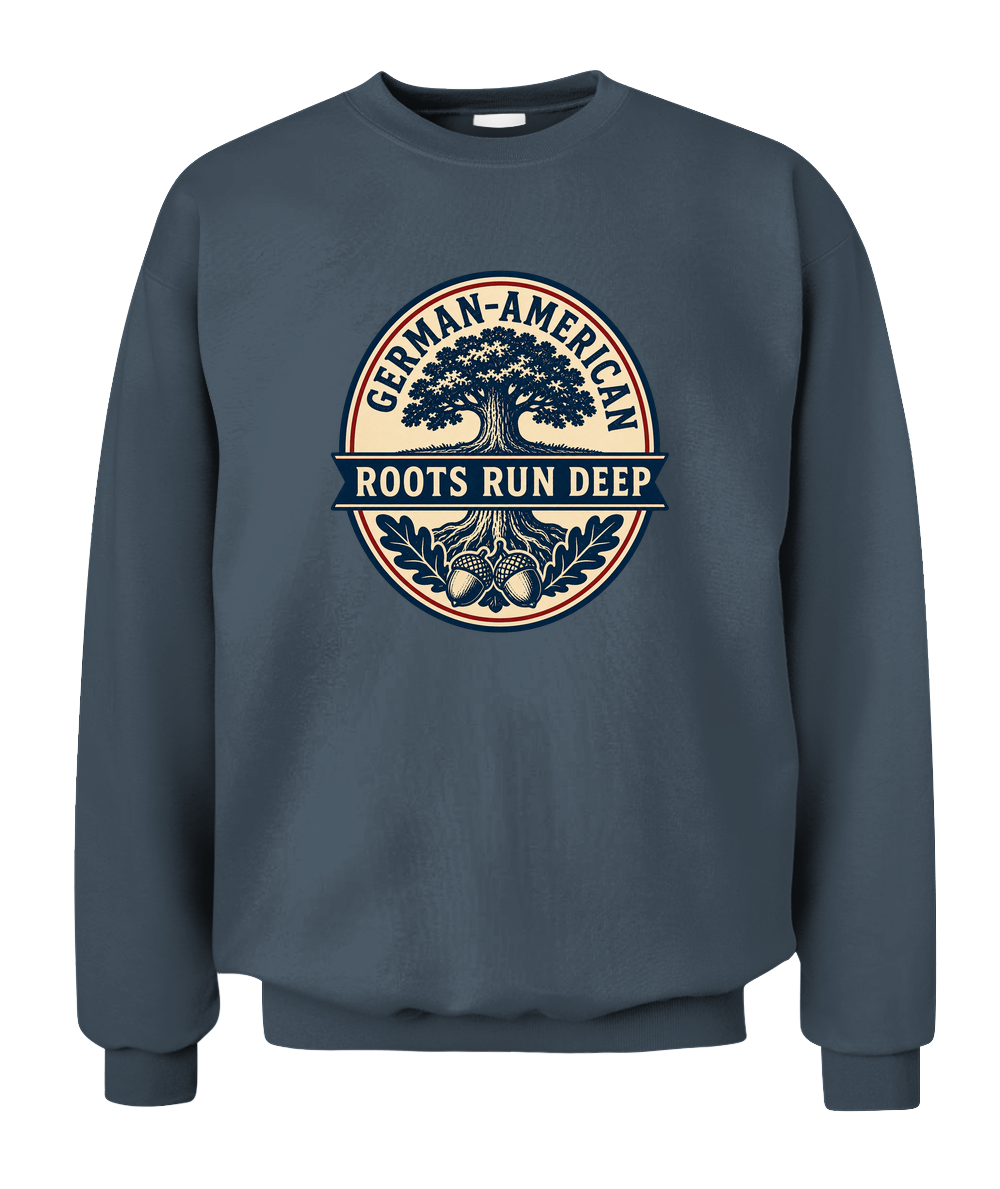 German-American Roots Run Deep — Sweatshirt in Dark Heather
