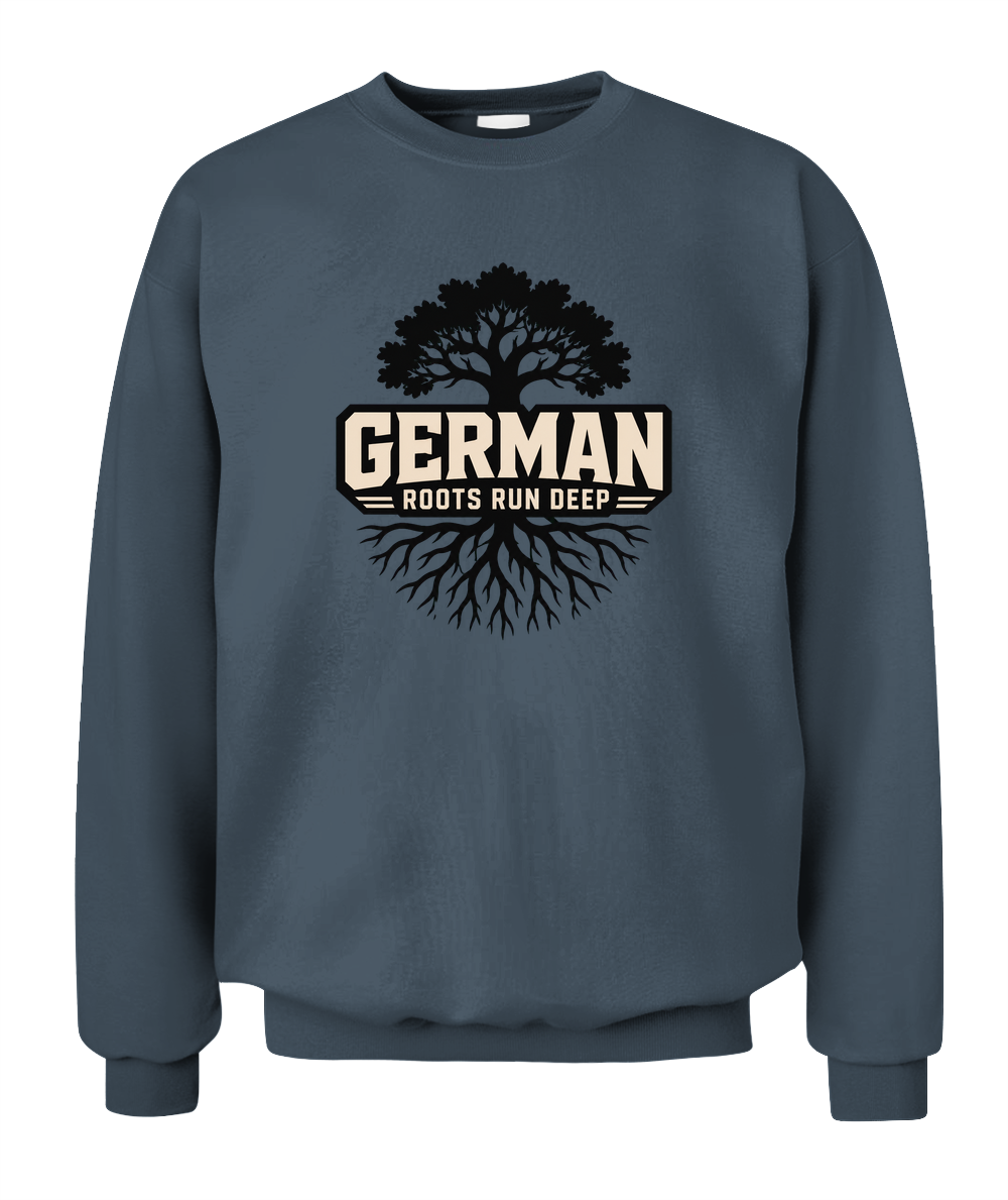 German Roots Run Deep — Sweatshirt in Dark Heather