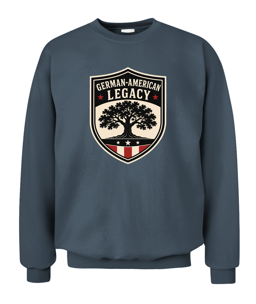 German-American Legacy — Sweatshirt in Dark Heather