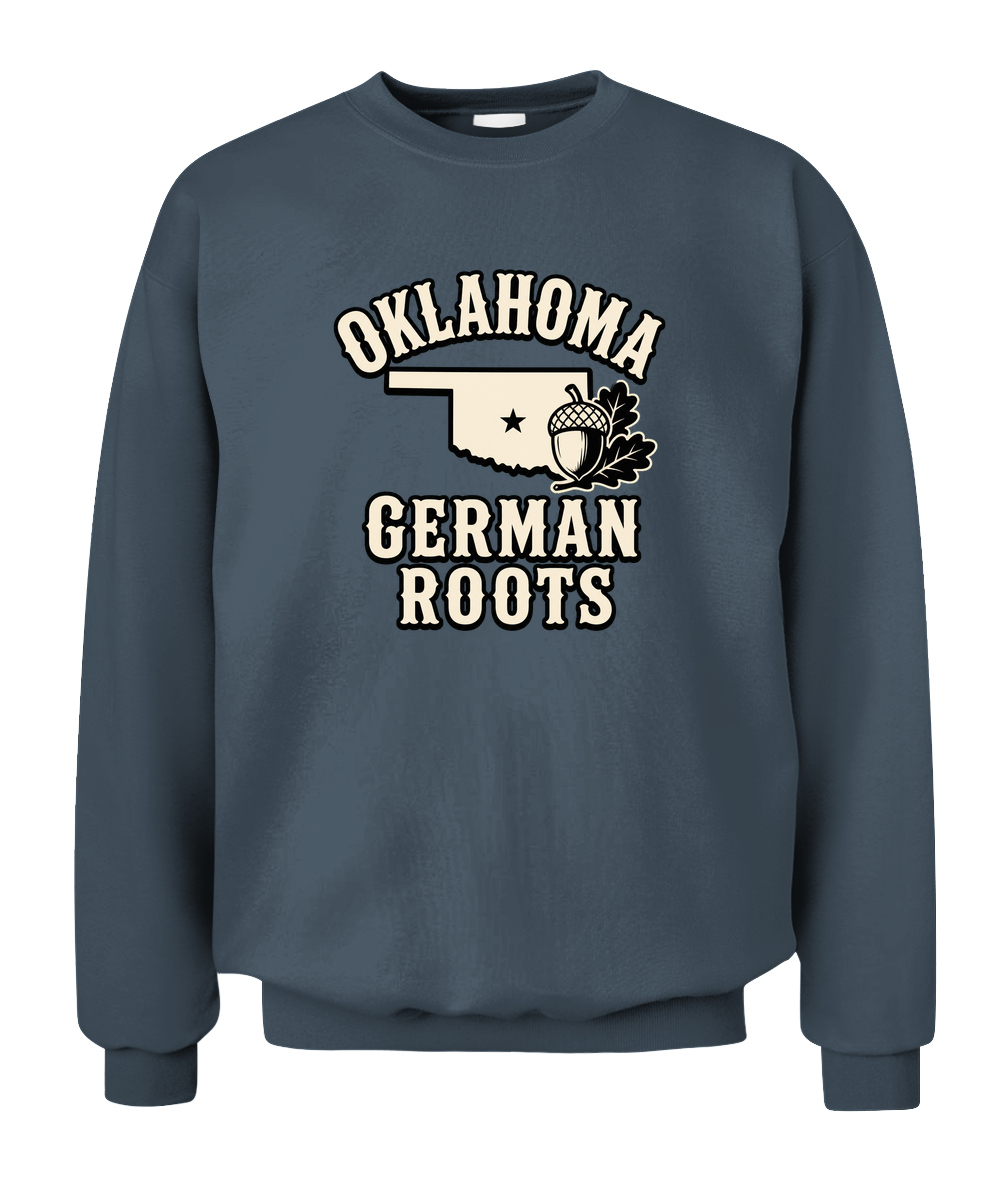 Oklahoma German Roots — Sweatshirt in Dark Heather