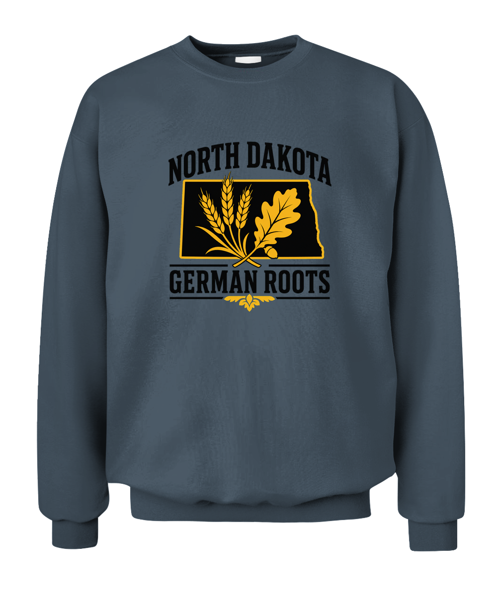 North Dakota German Roots — Sweatshirt in Dark Heather