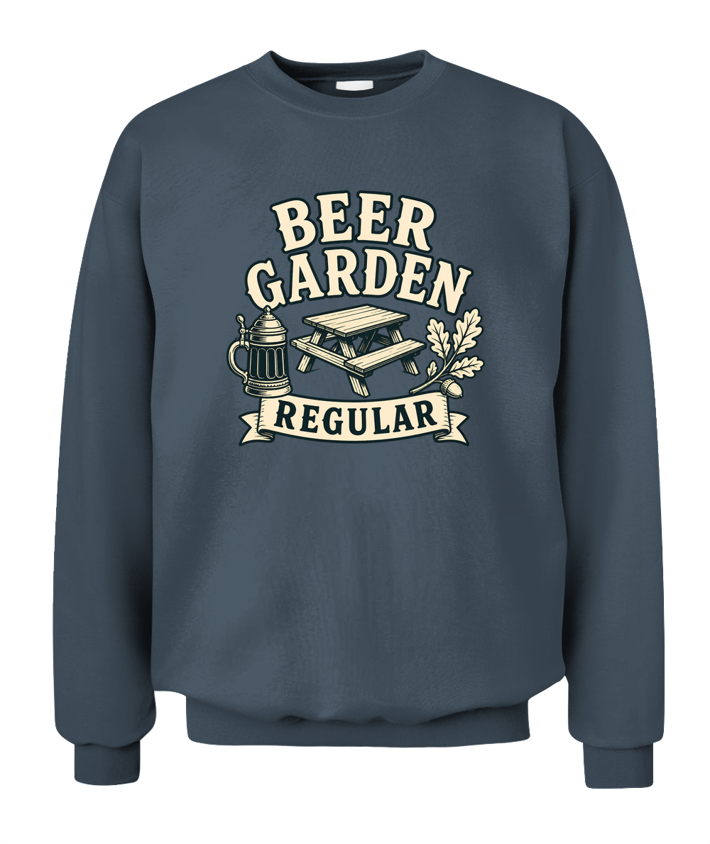 Beer Garden Regular — Sweatshirt in Dark Heather