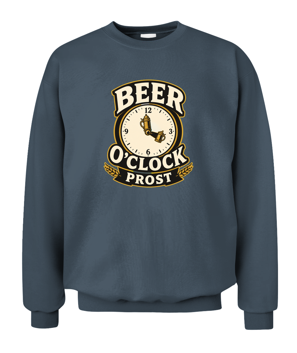 Beer O'Clock Prost — Sweatshirt in Dark Heather
