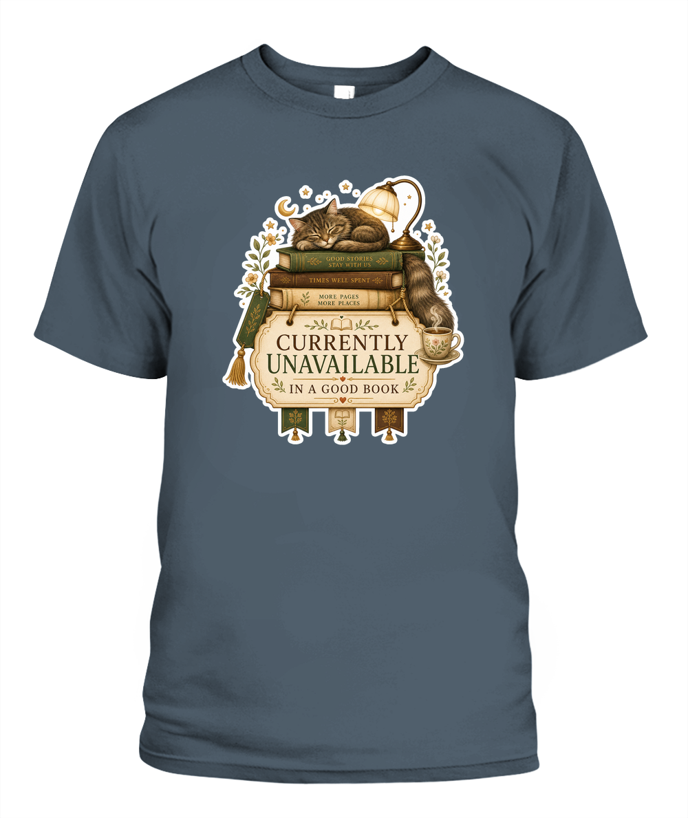 Currently Unavailable Book Lover T-Shirt | Reading Gift