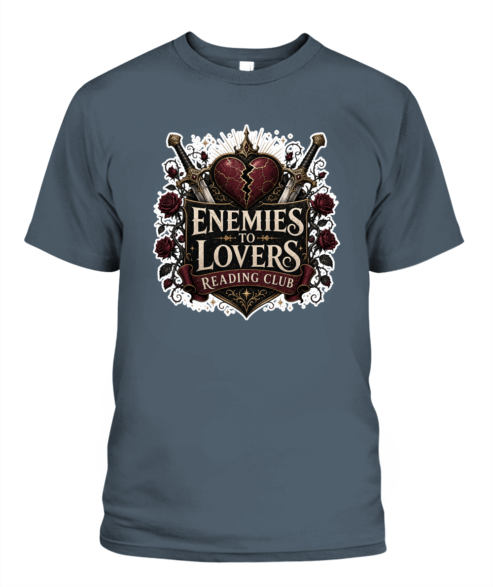 Enemies to Lovers Reading Club Book Lover T-Shirt | Reading Gift