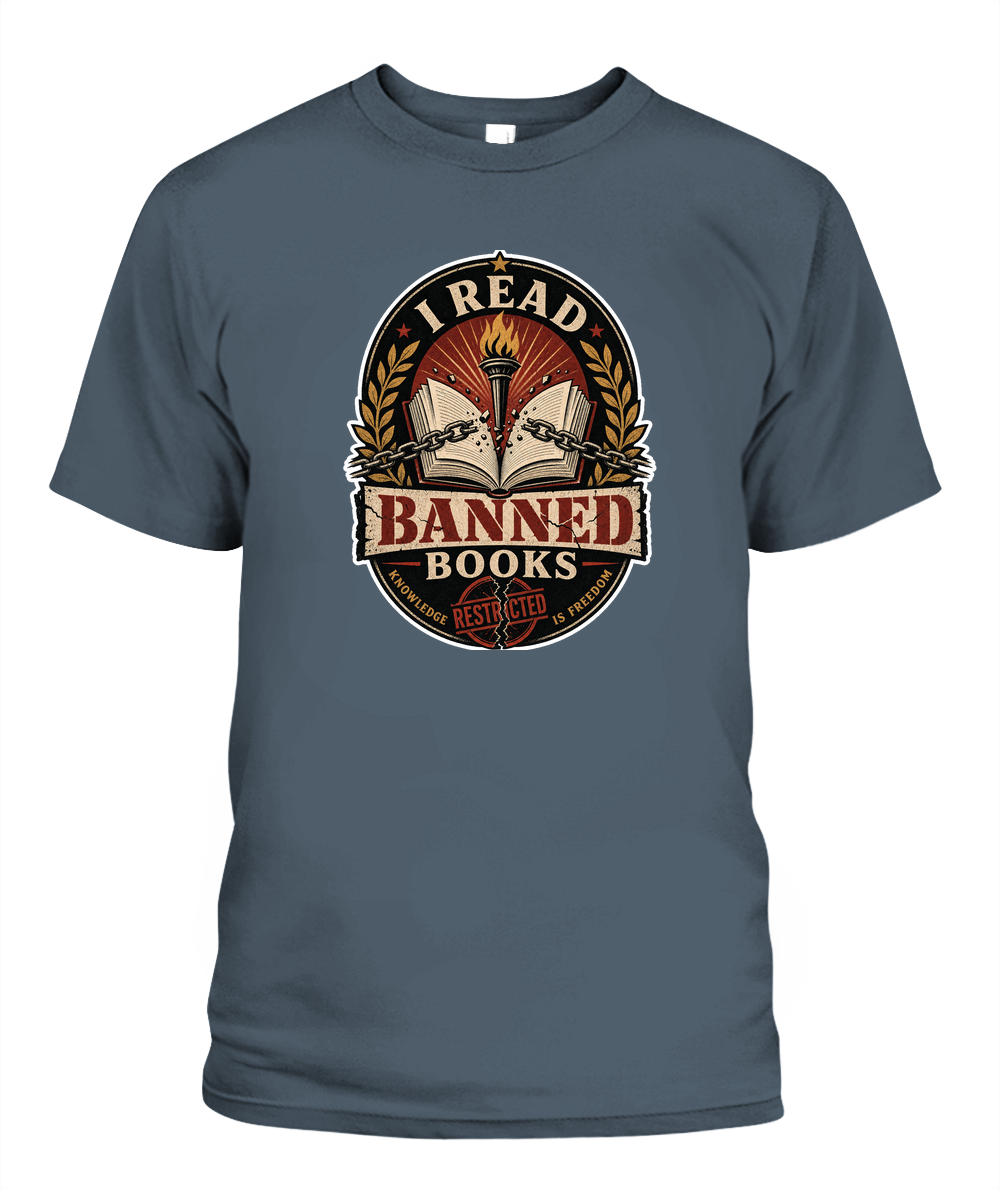 I Read Banned Books Book Lover T-Shirt | Reading Gift