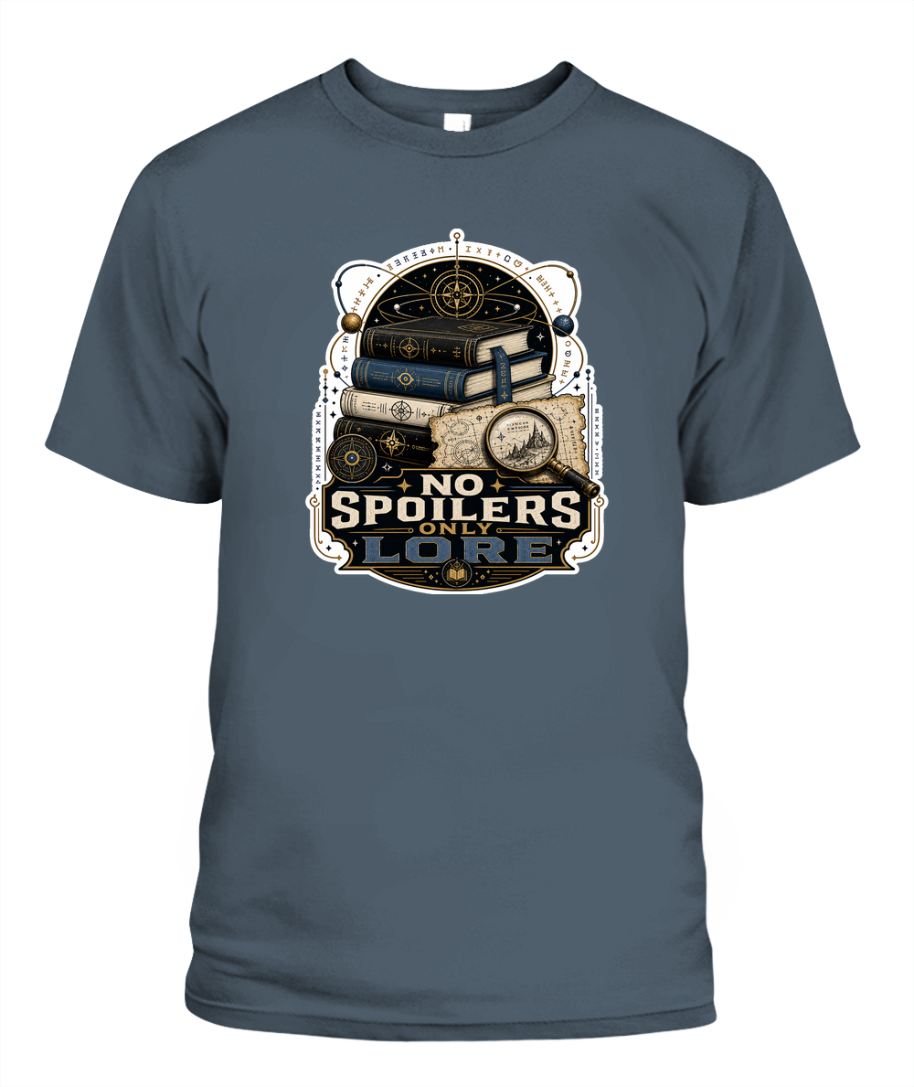 No Spoilers Only Lore Book Lover T-Shirt | Reading Gift