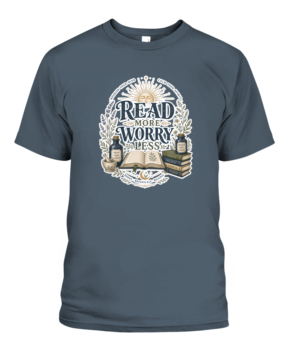 Read more Worry Less Book Lover T-Shirt | Reading Gift