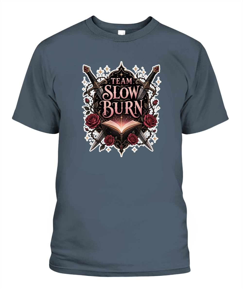 Team Slow Burn Book Lover T-Shirt | Reading Gift