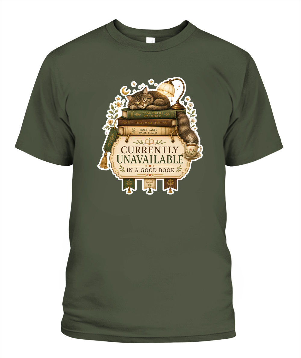 Currently Unavailable Book Lover T-Shirt | Reading Gift
