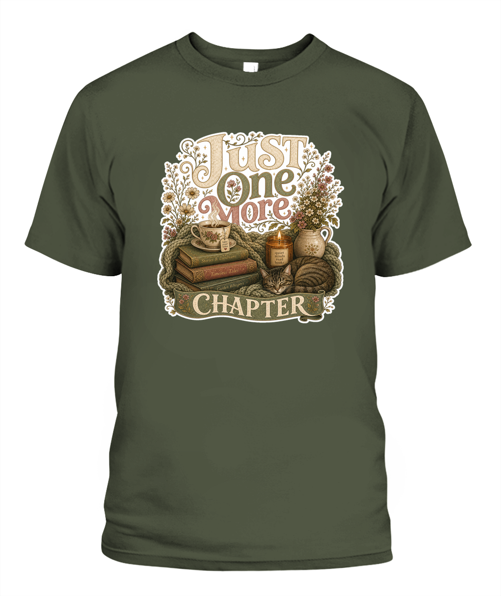 Just one more Chapter Book Lover T-Shirt | Reading Gift
