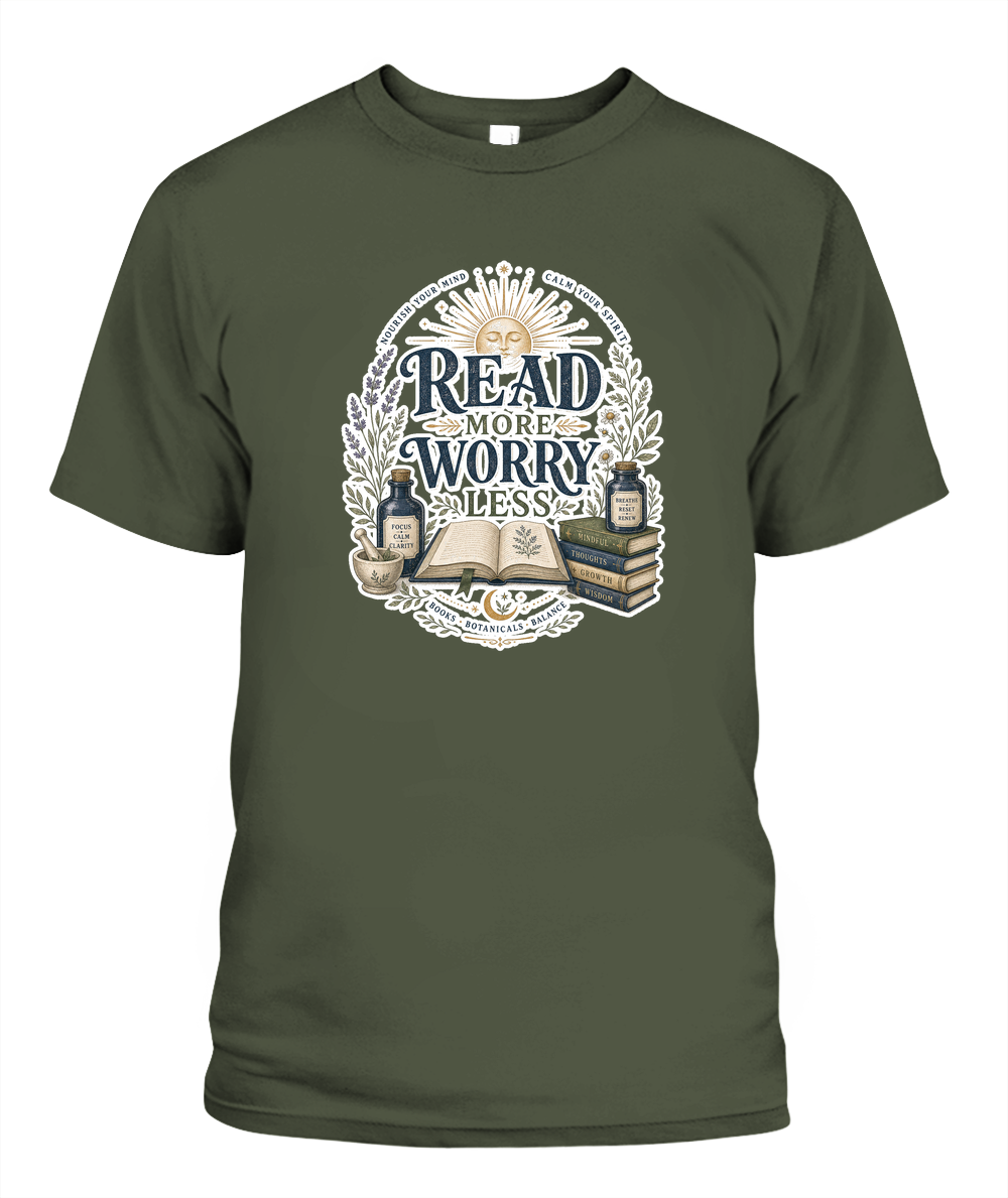 Read more Worry Less Book Lover T-Shirt | Reading Gift
