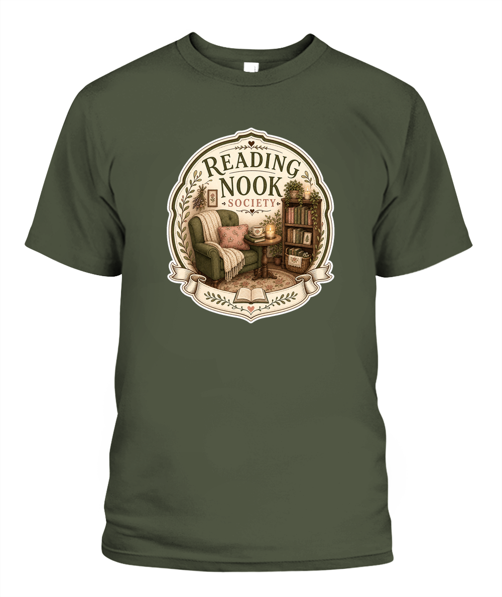 Reading Nook Society Book Lover T-Shirt | Reading Gift