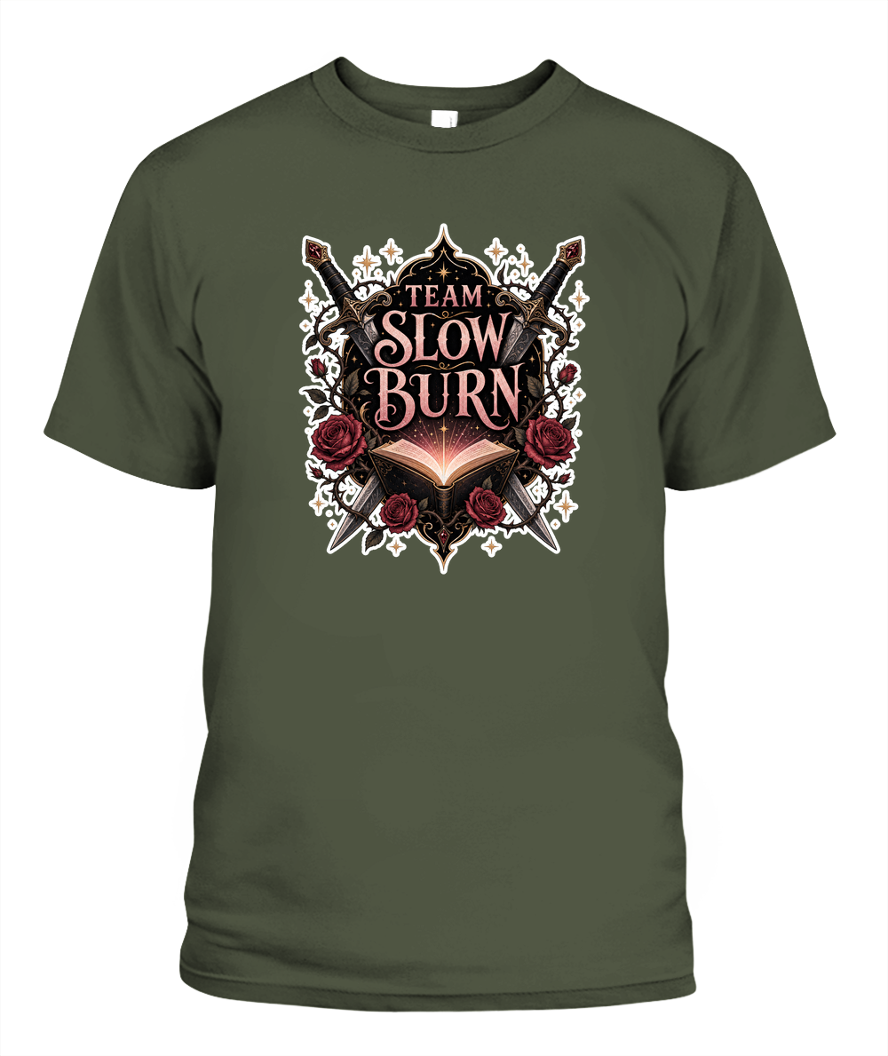 Team Slow Burn Book Lover T-Shirt | Reading Gift