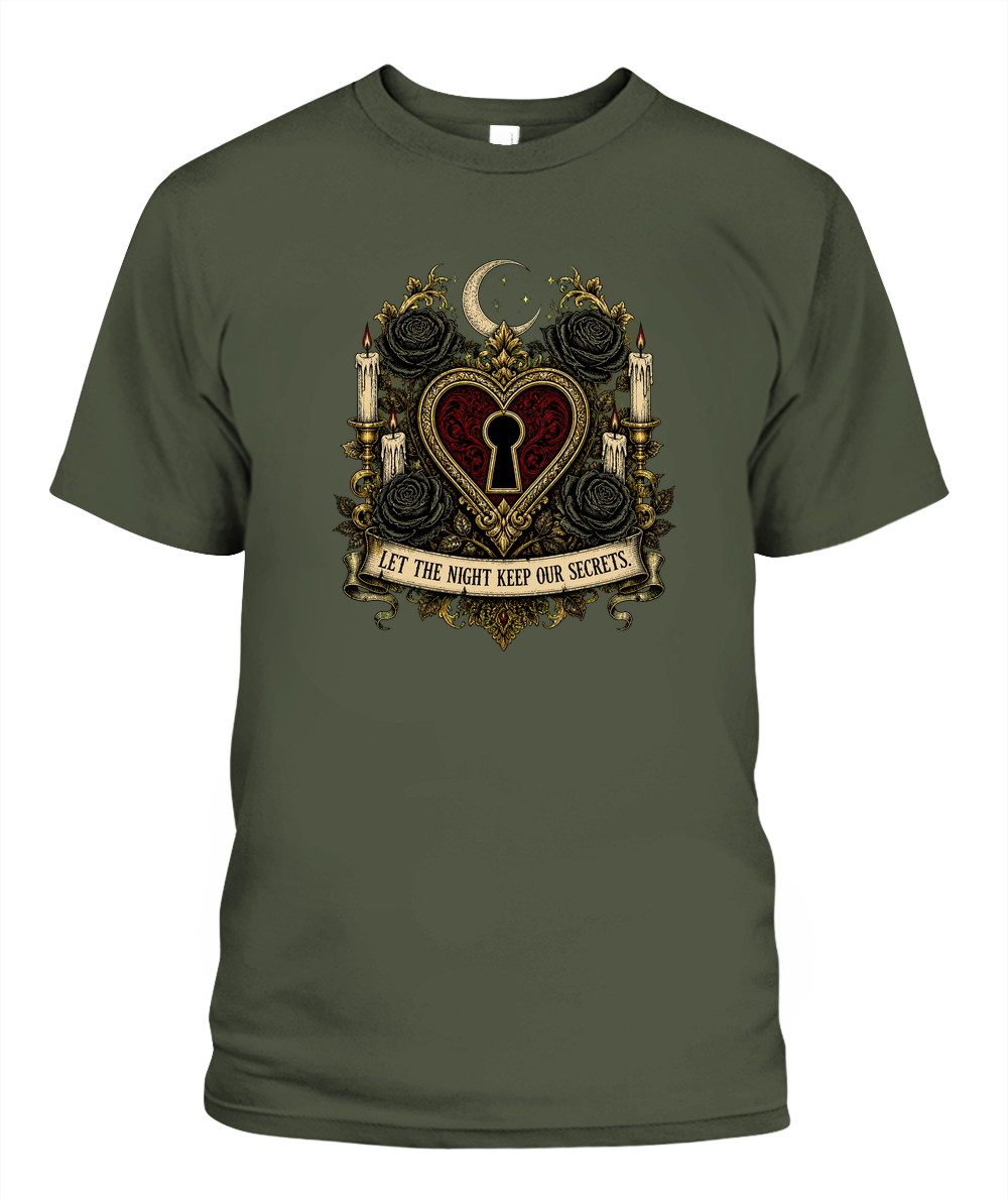 Let The Night Keep Our Secrets — gothic shirt in Hemp