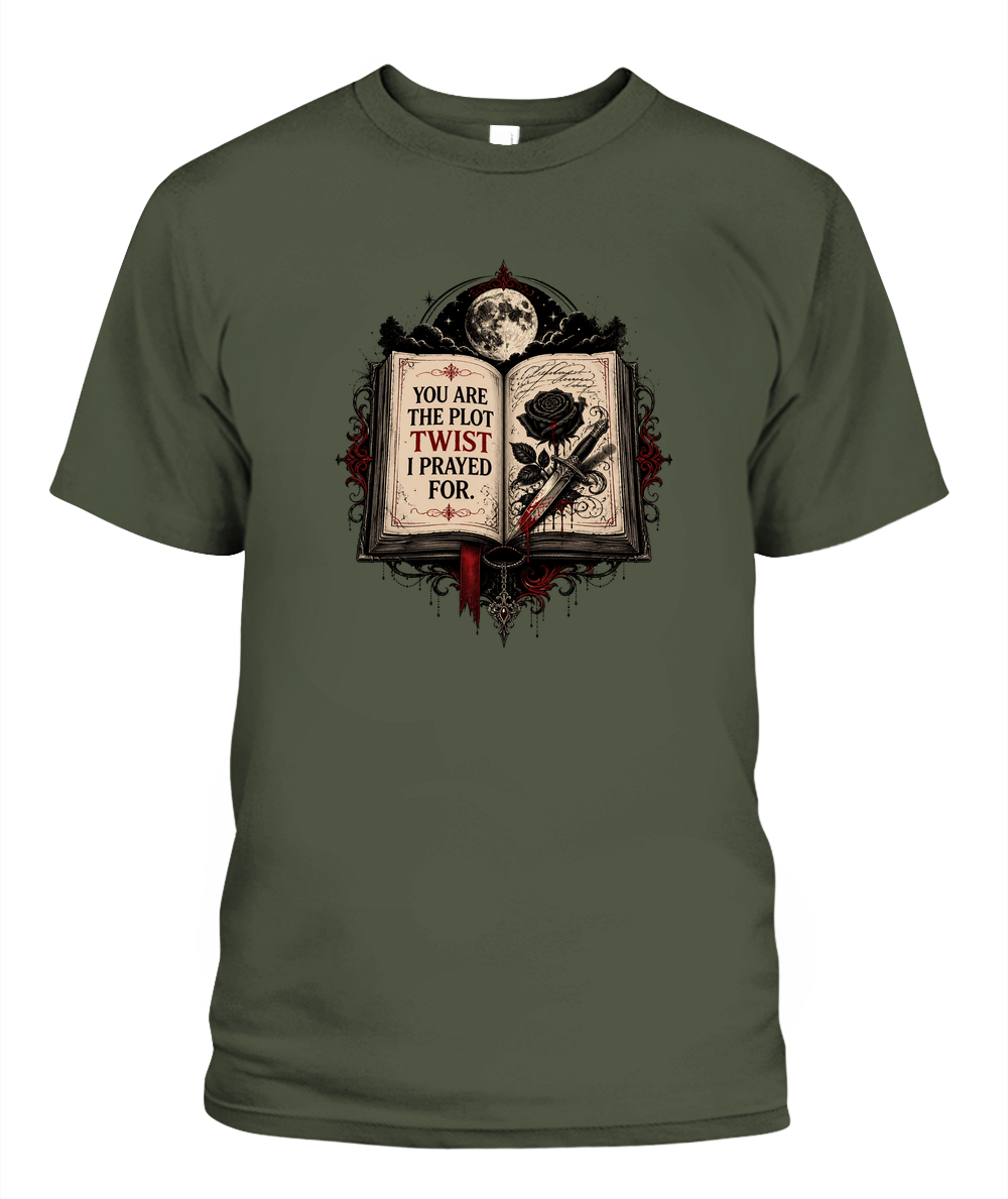 You Are The Plot Twist I Prayed For — gothic shirt in Hemp