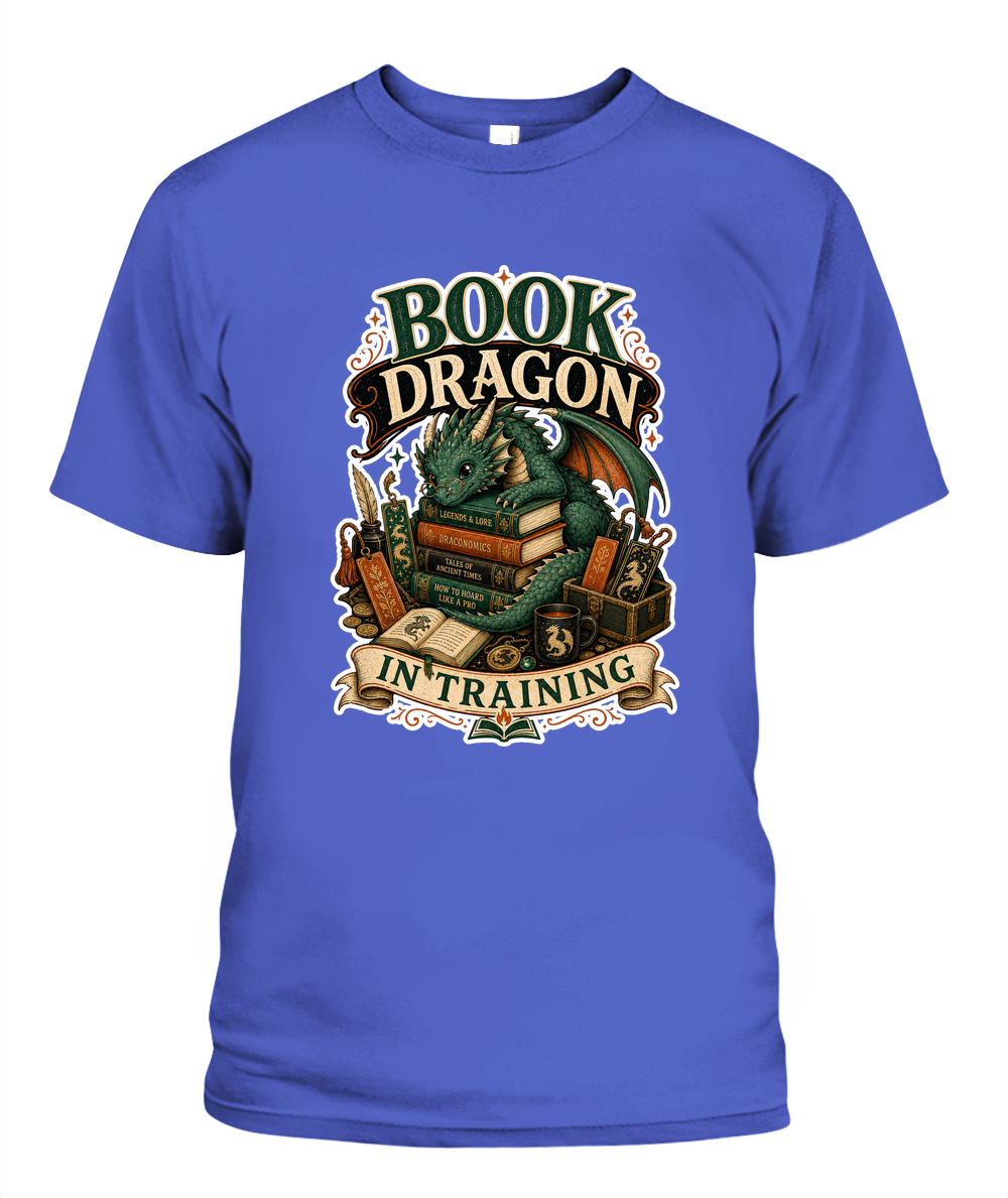 Book Dragon in Training Book Lover T-Shirt | Reading Gift