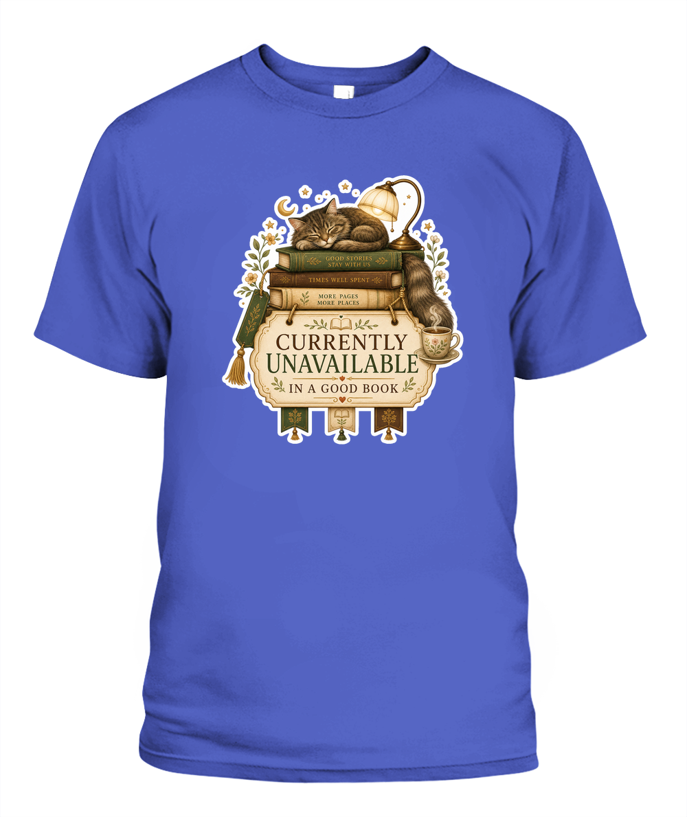 Currently Unavailable Book Lover T-Shirt | Reading Gift