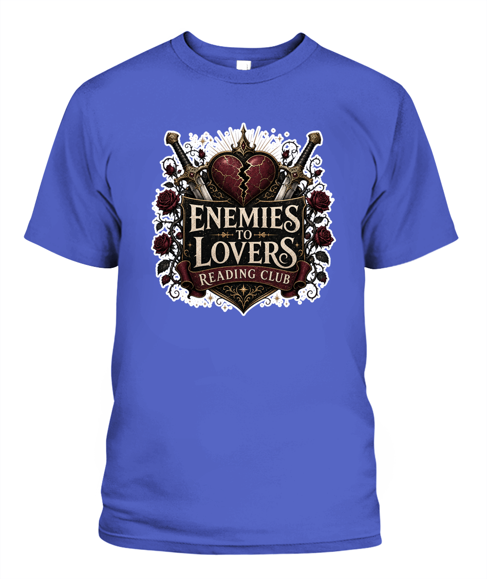Enemies to Lovers Reading Club Book Lover T-Shirt | Reading Gift