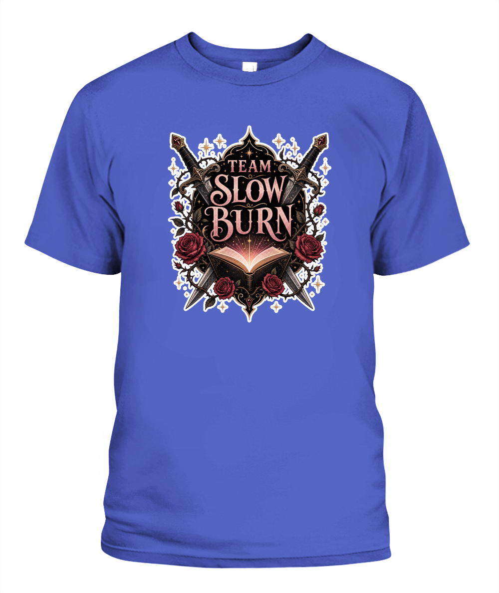 Team Slow Burn Book Lover T-Shirt | Reading Gift