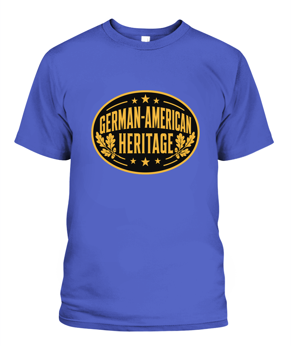 German-American Heritage — T-Shirt in Periwinkle
