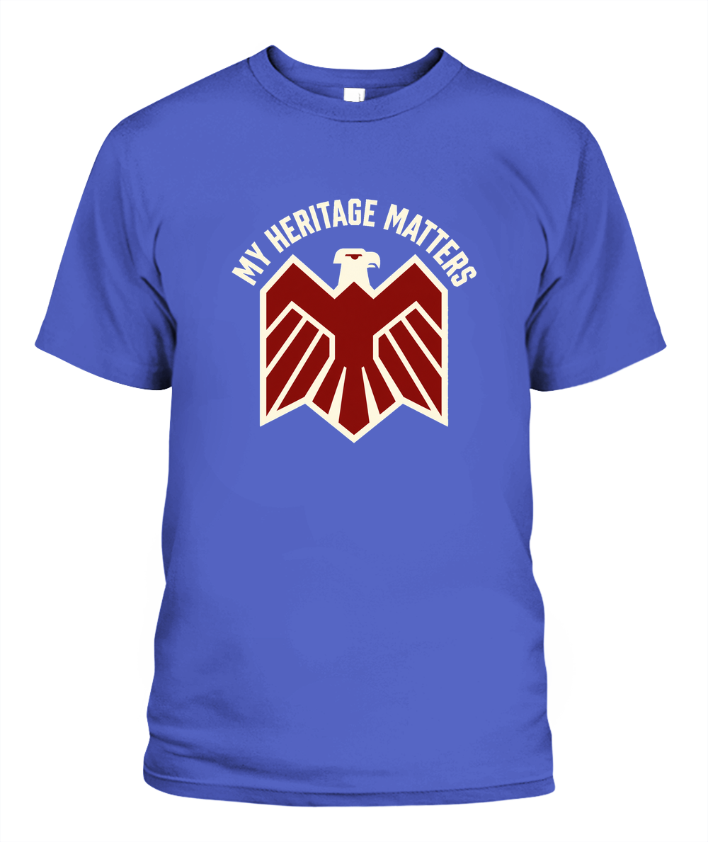 My Heritage Matters — T-Shirt in Periwinkle