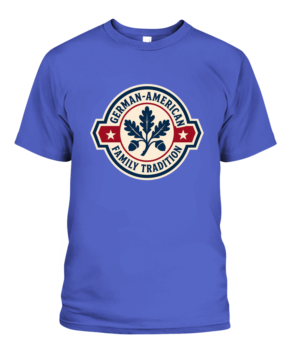 German-American Family Tradition — T-Shirt in Periwinkle