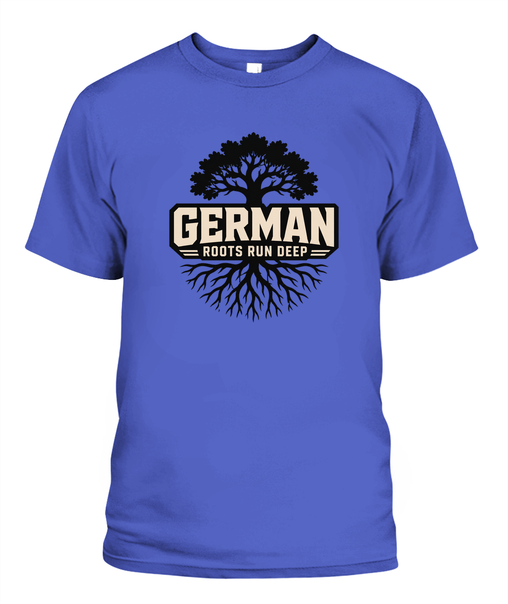 German Roots Run Deep — T-Shirt in Periwinkle