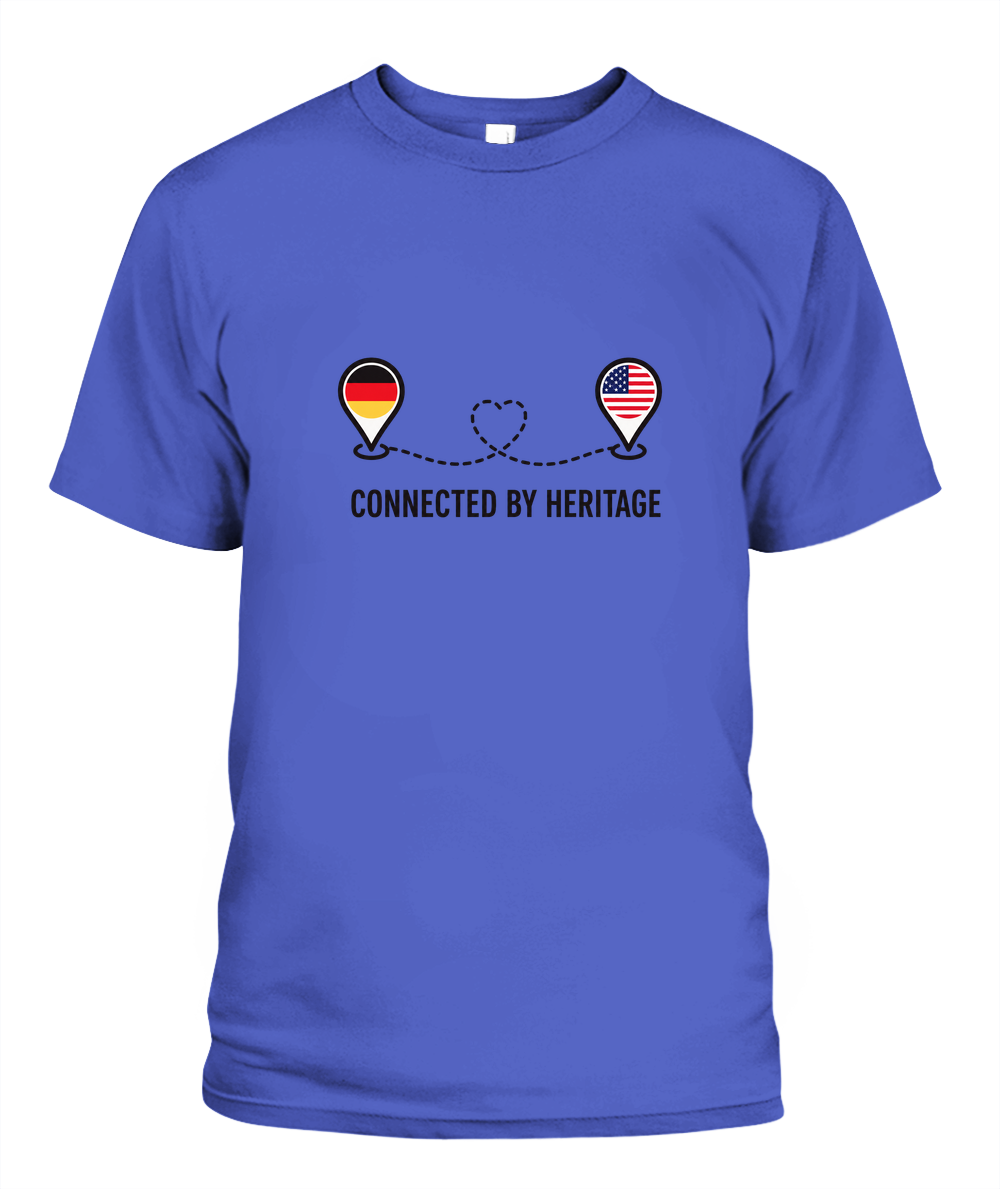 Connected By Heritage — T-Shirt in Periwinkle