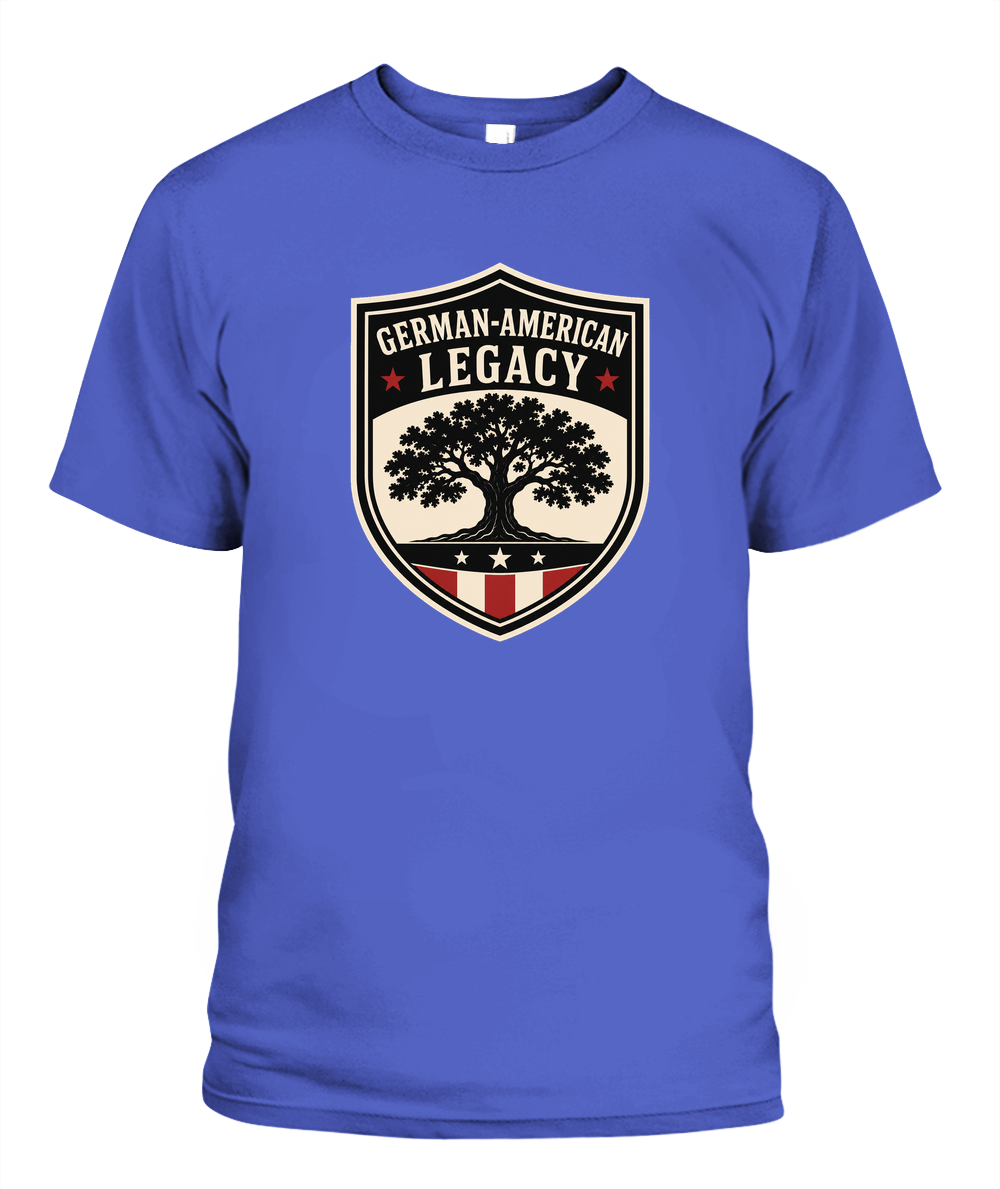 German-American Legacy — T-Shirt in Periwinkle