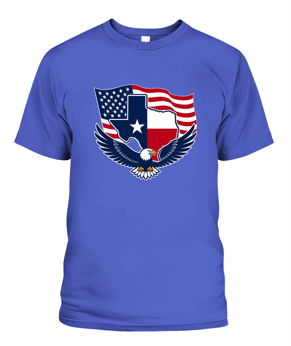 Texas German Roots — T-Shirt in Periwinkle