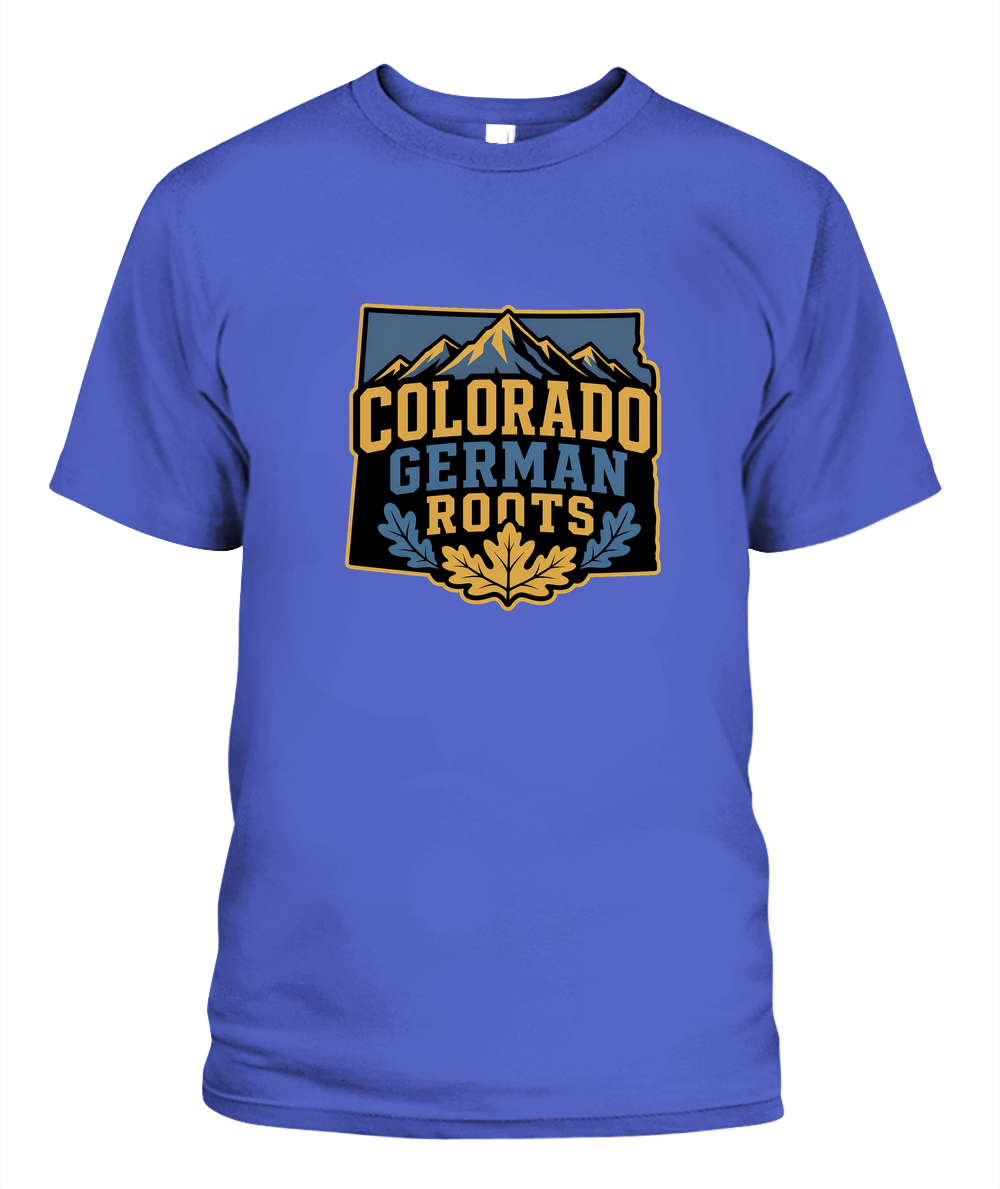 Colorado German Roots — T-Shirt in Periwinkle