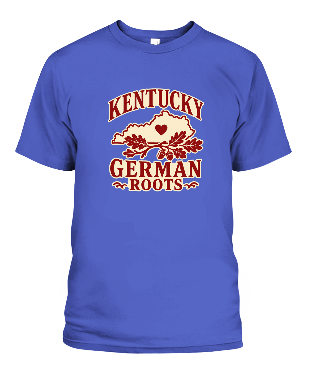 Kentucky German Roots — T-Shirt in Periwinkle