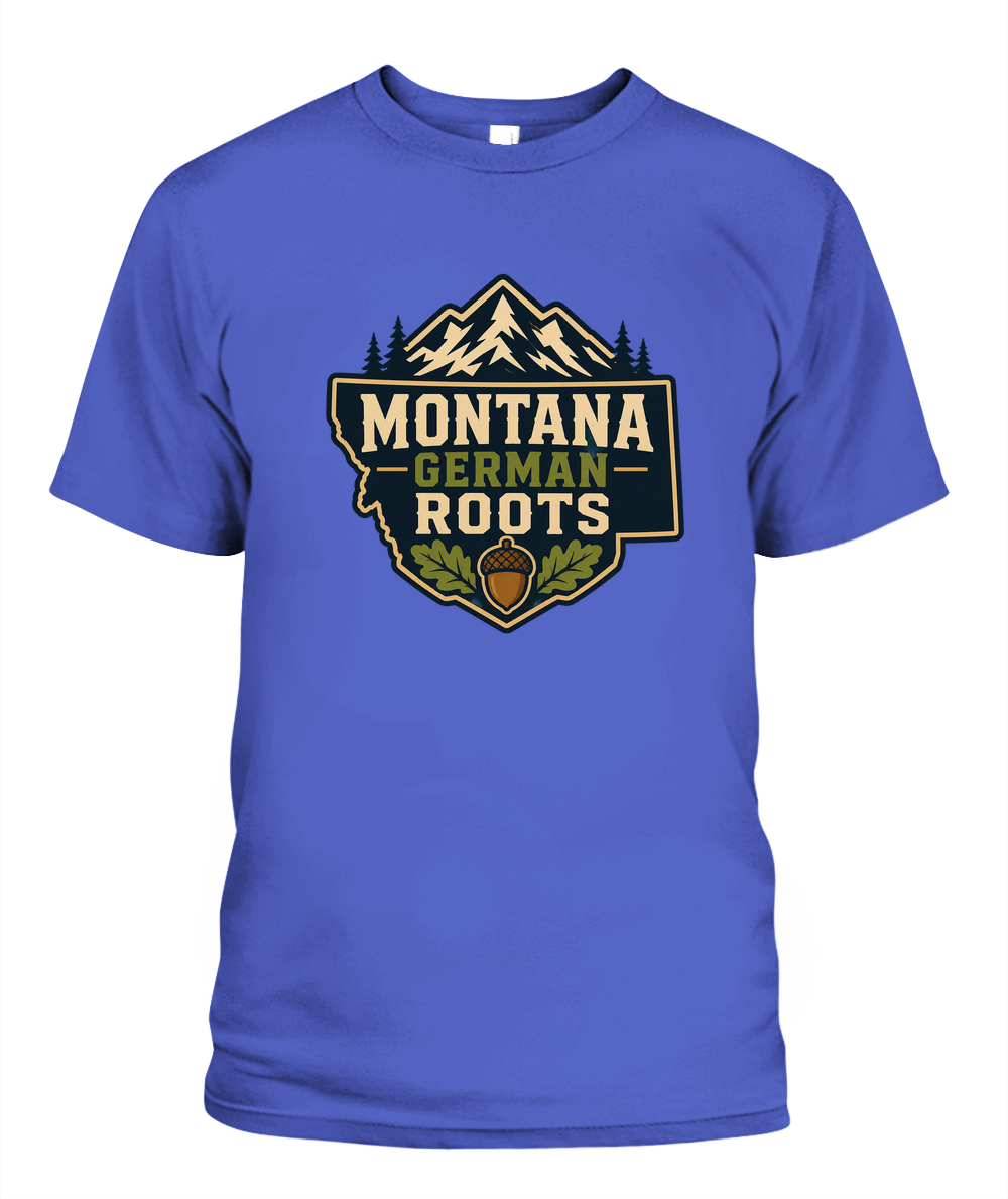 Montana German Roots — T-Shirt in Periwinkle