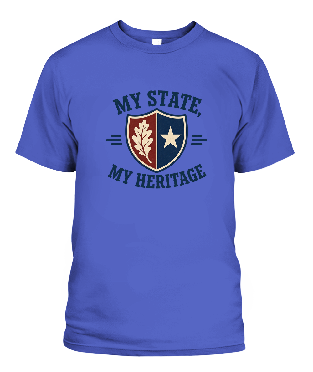 My State, My Heritage — T-Shirt in Periwinkle