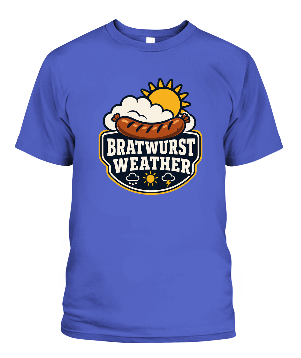 Bratwurst Weather — T-Shirt in Periwinkle