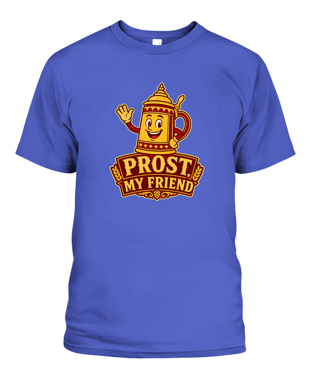 Prost, My Friend — T-Shirt in Periwinkle