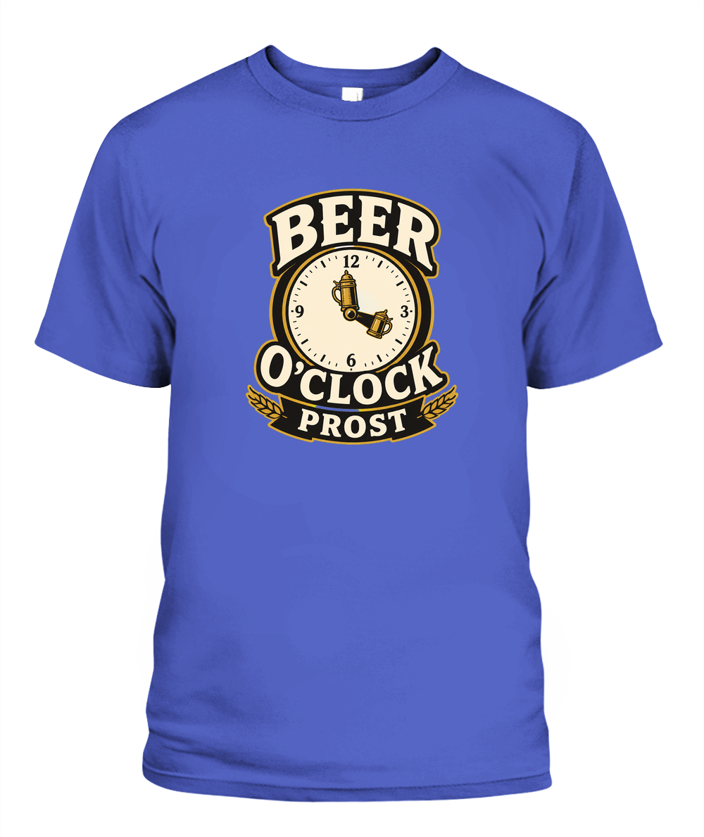 Beer O'Clock Prost — T-Shirt in Periwinkle
