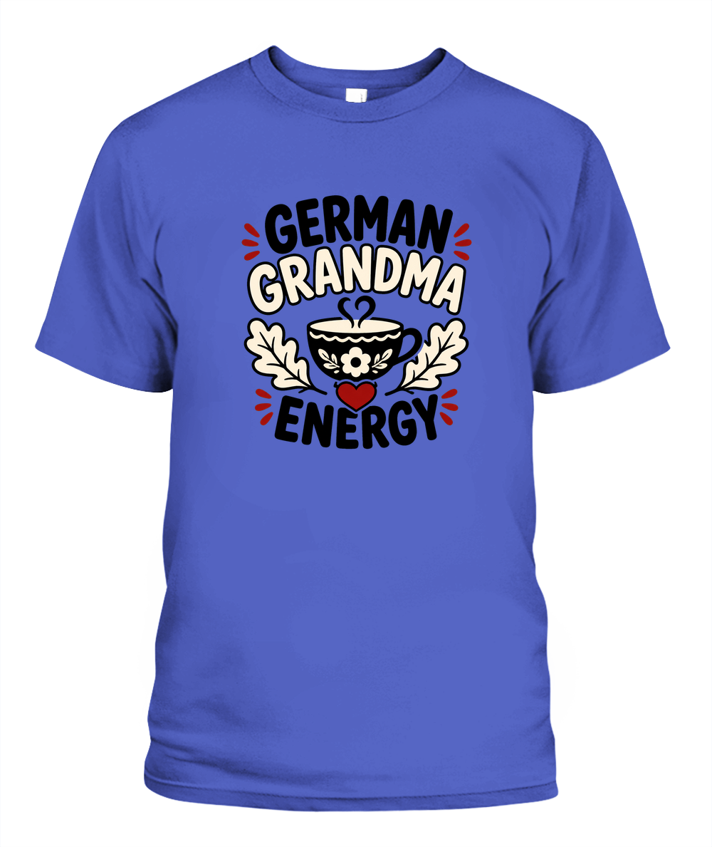 German Grandma Energy — T-Shirt in Periwinkle
