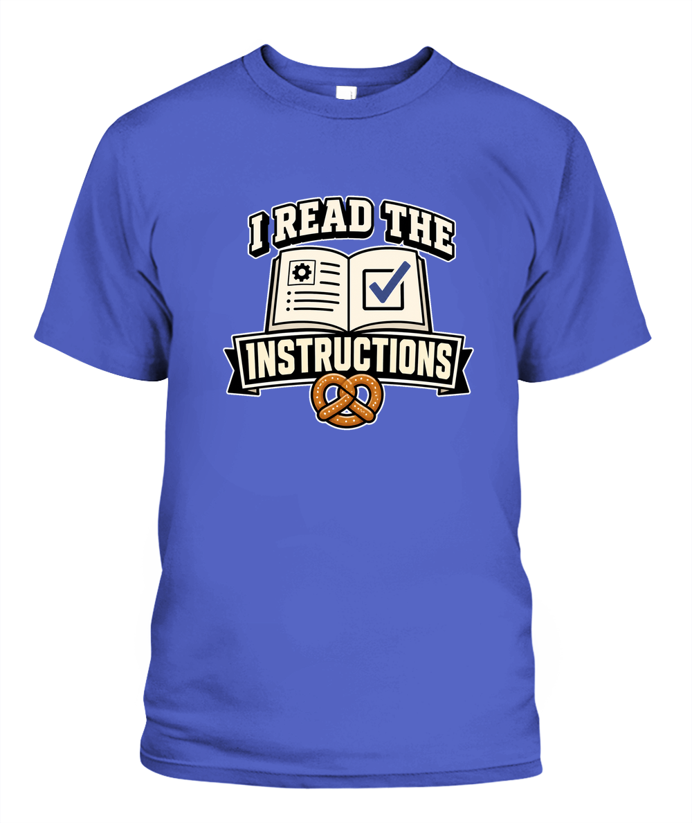I Read The Instructions — T-Shirt in Periwinkle