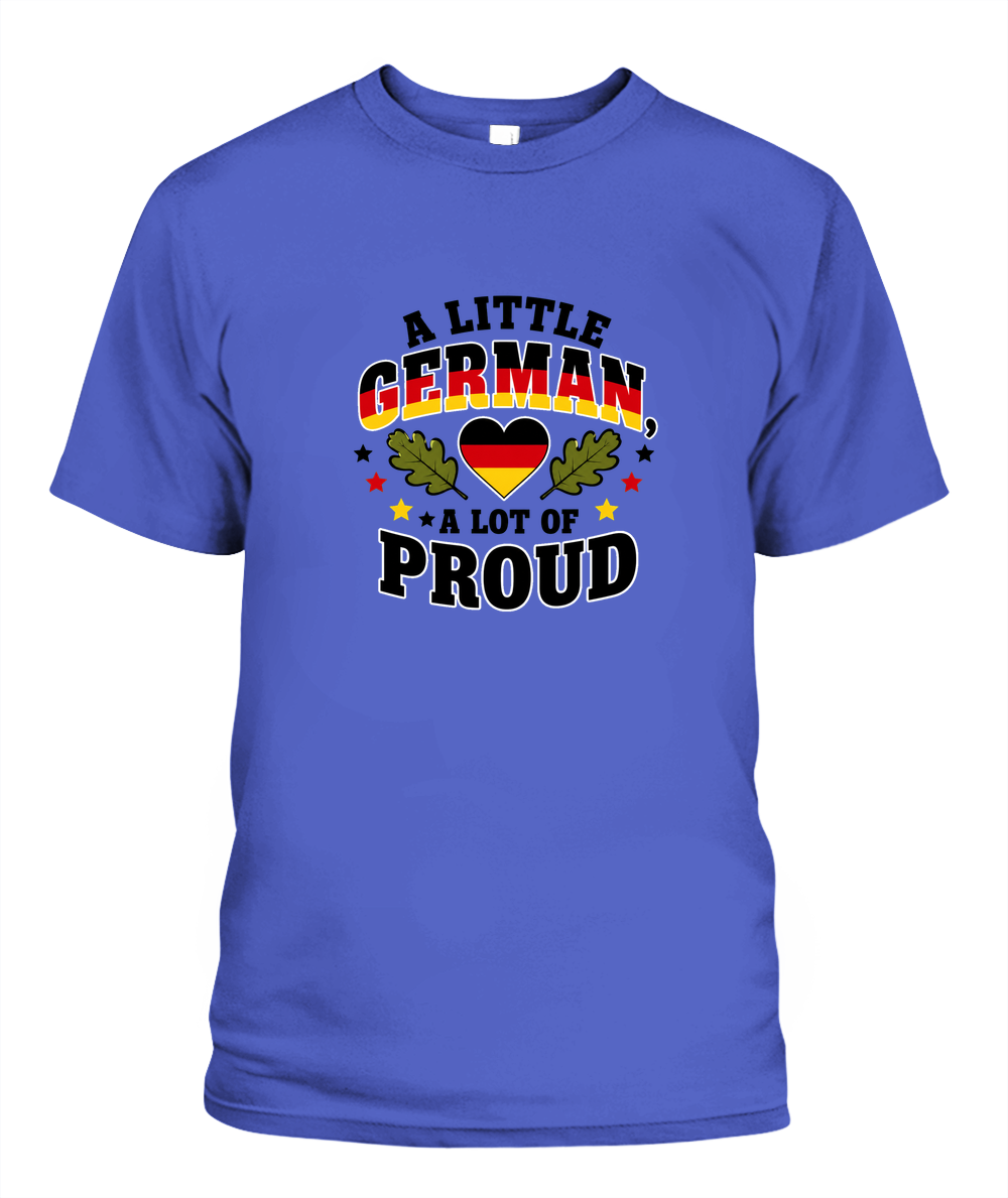 A Little German, A Lot Of Proud — T-Shirt in Periwinkle