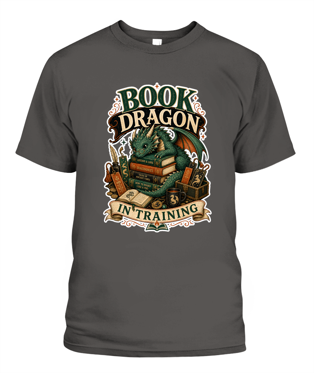 Book Dragon in Training Book Lover T-Shirt | Reading Gift