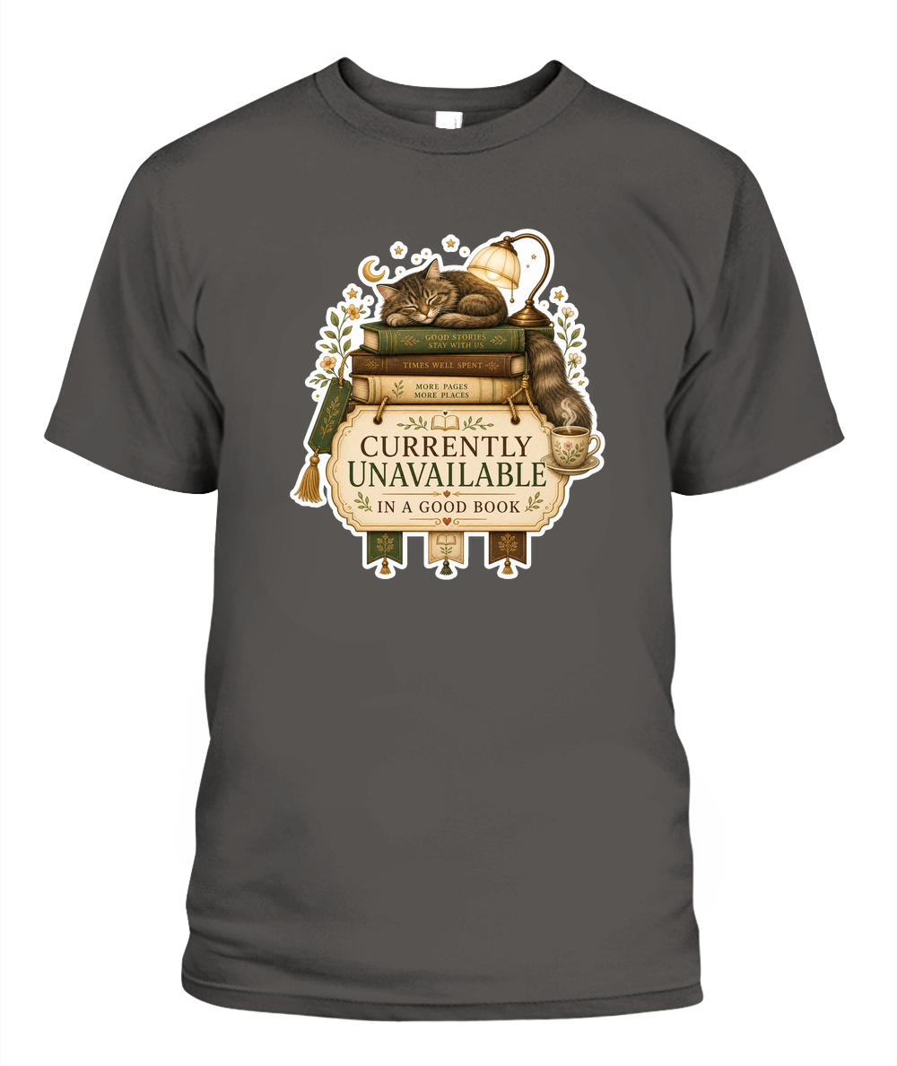 Currently Unavailable Book Lover T-Shirt | Reading Gift
