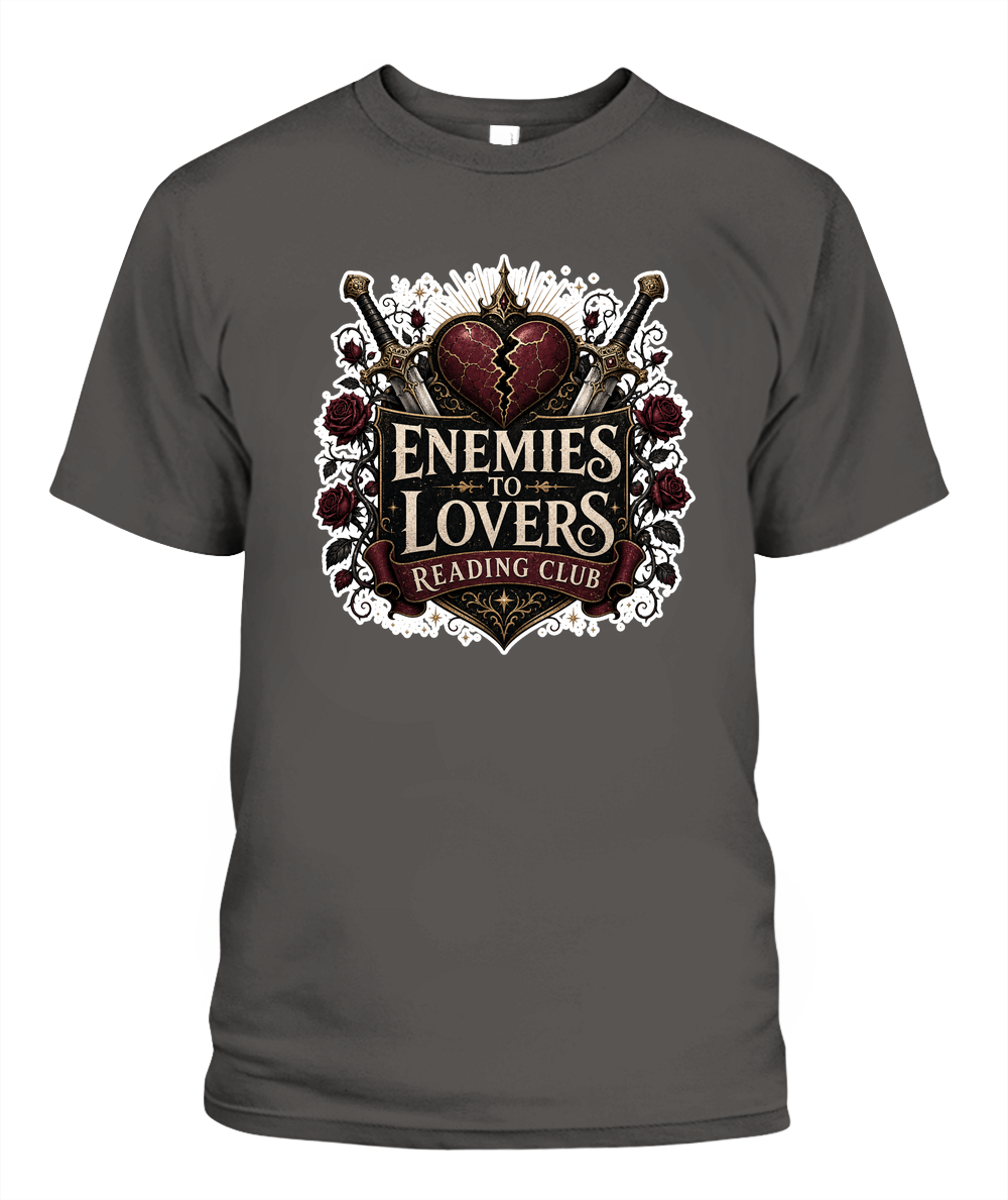 Enemies to Lovers Reading Club Book Lover T-Shirt | Reading Gift