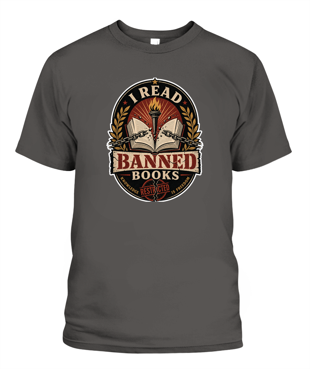 I Read Banned Books Book Lover T-Shirt | Reading Gift