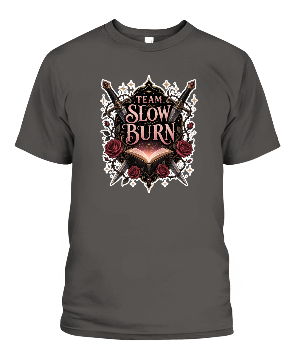 Team Slow Burn Book Lover T-Shirt | Reading Gift