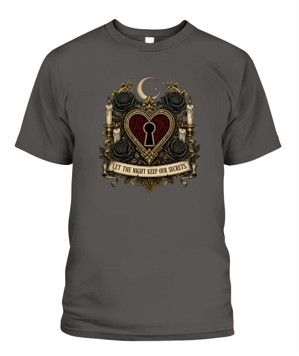 Let The Night Keep Our Secrets — gothic shirt in Pepper