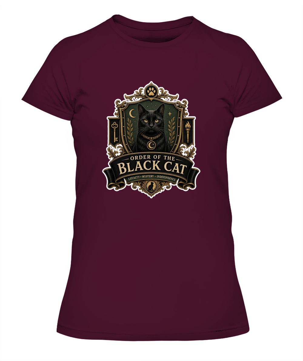 Order of the Black Cat Ladies T-Shirt | Black Cat Lover Gift