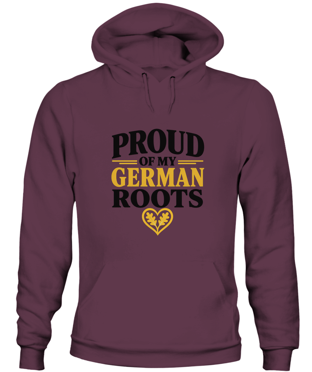 Proud Of My German Roots — Hoodie in Maroon