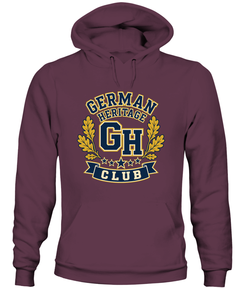 German Heritage Club — Hoodie in Maroon